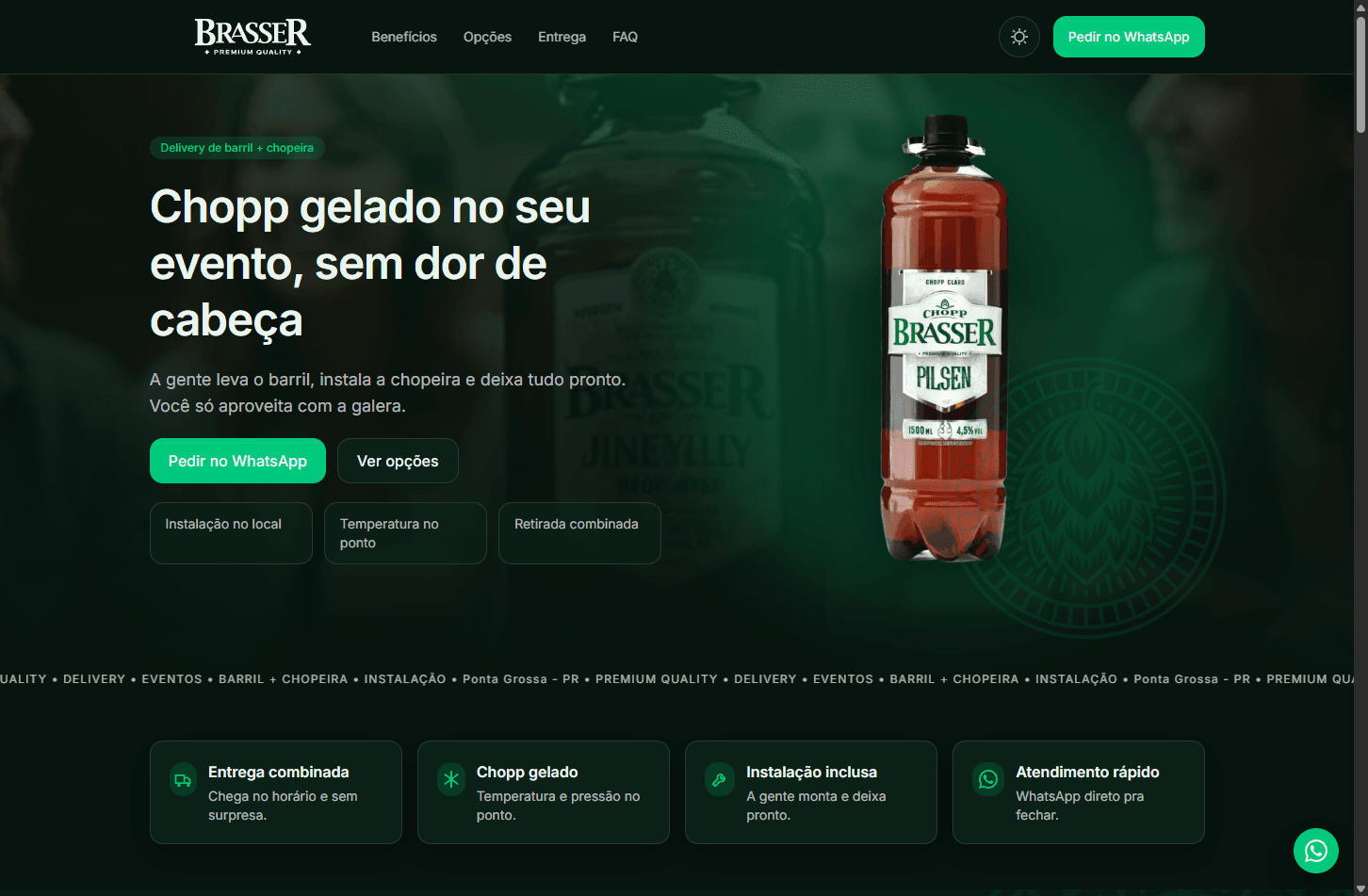 Página inicial — Brasser Chopp Express